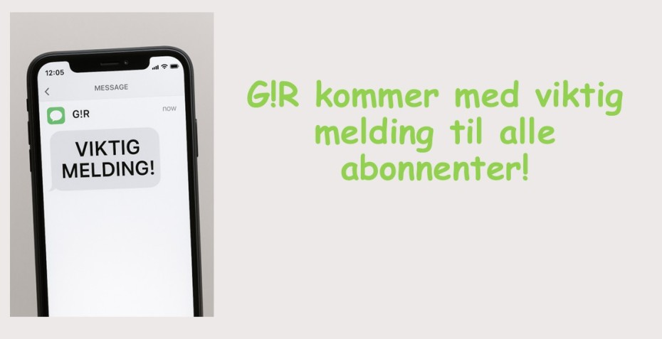 Har du fått en SMS fra G!R?